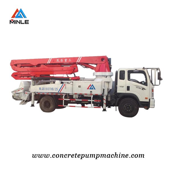 concrete boom truck