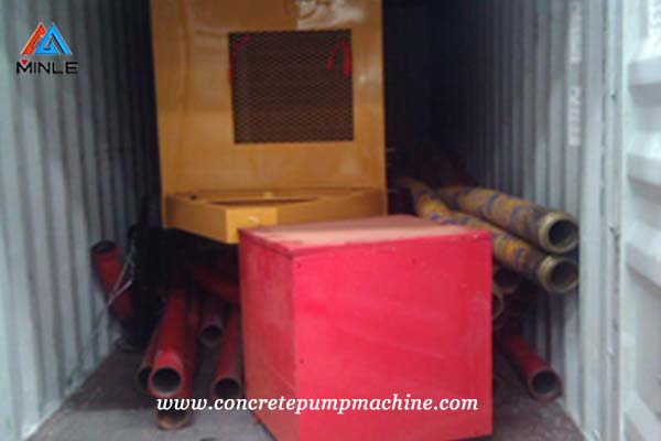 40 Cubic meters per Hour diesel concrete pump in Colombia