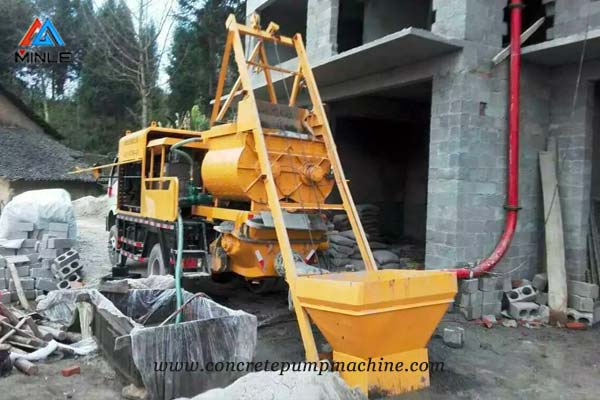 Concrete Mixer Pump Truck for house construction