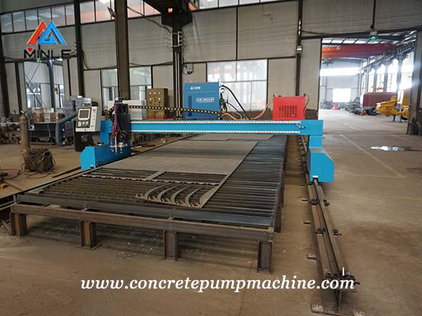 concrete pump steel plate plasm cutting machine