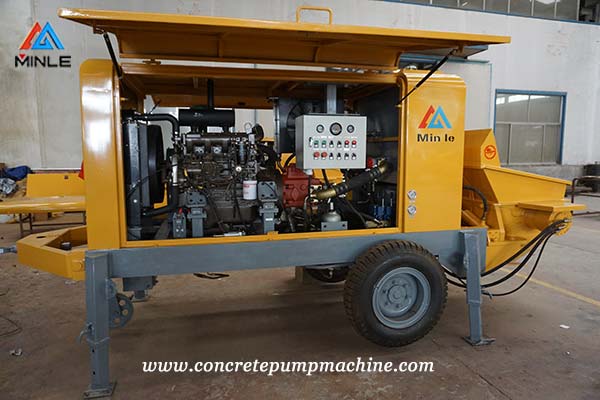 diesel concrete pump trailer for sale in Colombia