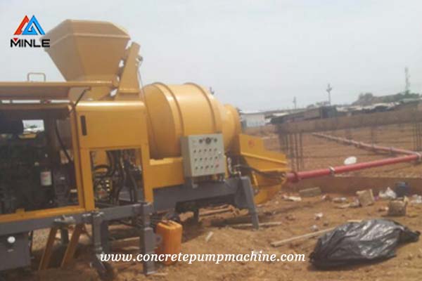 Diesel Concrete mixer pump was exported to Ghana