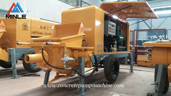 Shotcrete Pump Machine HBTS30-10-85R was Export to New Zealand