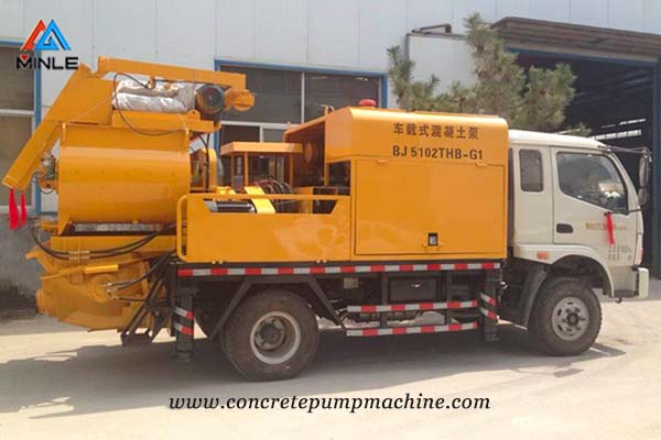 Concrete Mixer Pump Truck Run in Cameroon