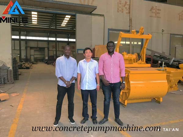 Concrete Line Pump Customer from Niger Visited MINLE MACHINERY