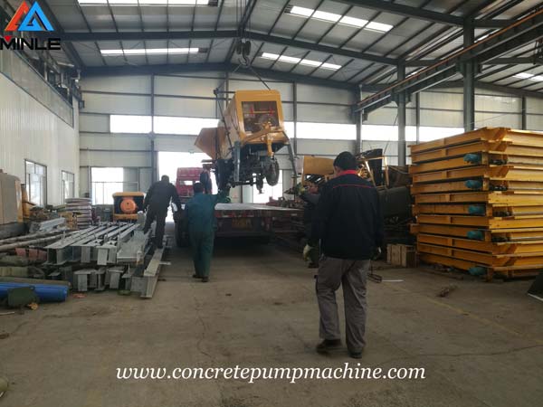Four Sets Concrete Pump Machine were Exported to Vietnam Four Sets Concrete Pump Machine were Exported to Vietnam