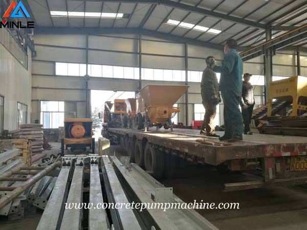 Four Sets Mining Concrete Pump Trailer were Exported to Vietnam