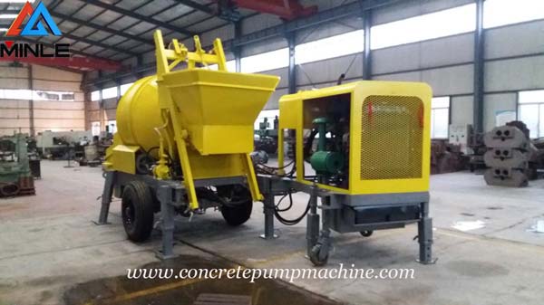 Trailer Concrete Mixer Pump Machine was Exported To Philippines Trailer Concrete Mixer Pump Machine was Exported To Philippines