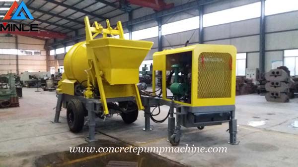 Trailer Concrete Mixer Pump Machine was Exported To Philippines