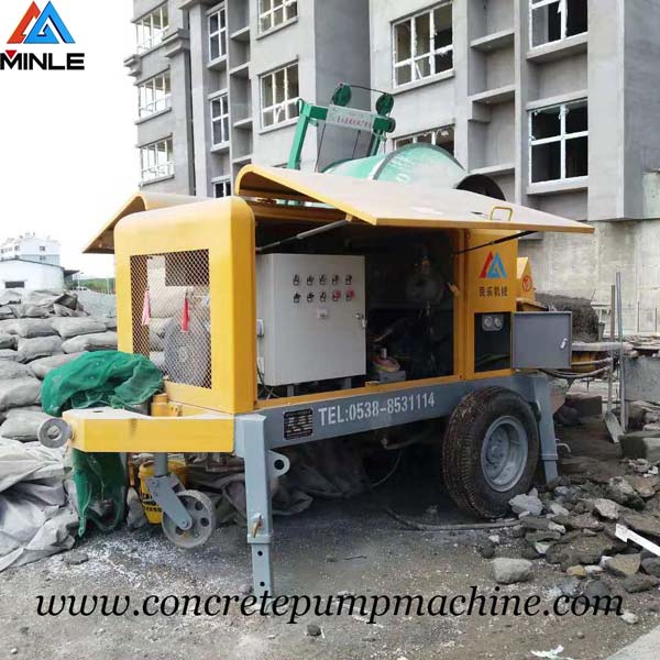 Trailer pumpcrete machine was exported To Philippines