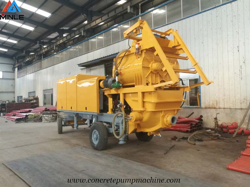 concrete mixer with pump was exported to Ghana