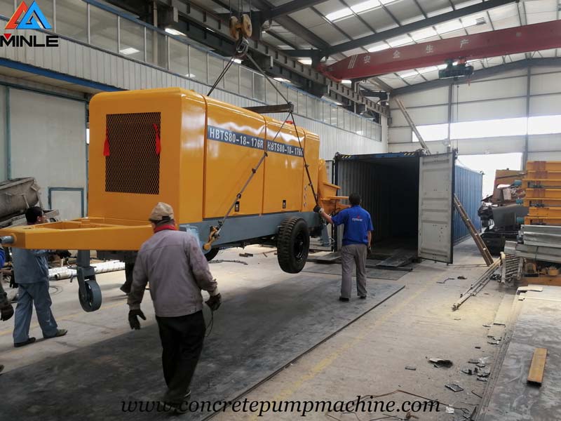 Concrete Pump Trailer for Building in Indonesia