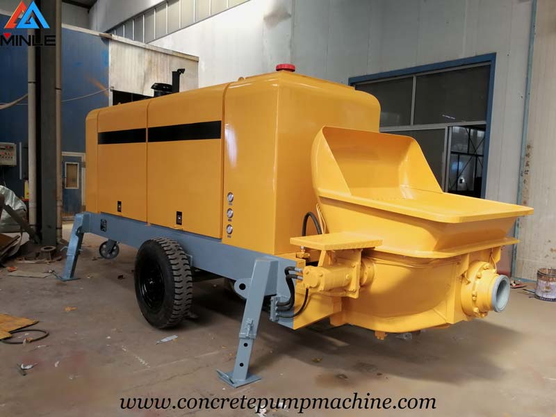 Trailer Concrete Pump for Building in Indonesia