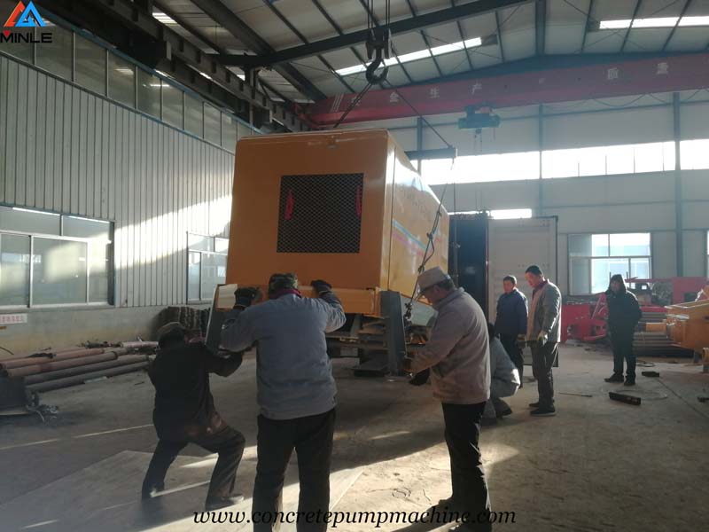 40 Cubic Meter per Hour Concrete Pump Sent to Colombia for Building Construction 40 Cubic Meter per Hour Concrete Pump Sent to Colombia for Building Construction