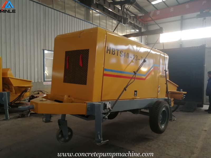 40 Cubic Meter per Hour Diesel Concrete Pump Sent to Colombia for Building Construction 40 Cubic Meter per Hour Diesel Concrete Pump Sent to Colombia for Building Construction