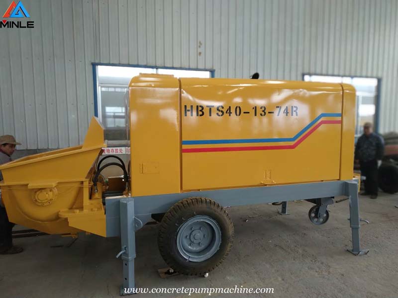 40 Cubic Meter per Hour Small Diesel Concrete Pump Sent to Colombia for Building Construction 40 Cubic Meter per Hour Small Diesel Concrete Pump Sent to Colombia for Building Construction