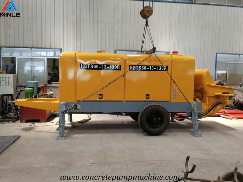 60 Cubic Meters Per Hour Portable Trailer Concrete Pump for Sale in Philippines