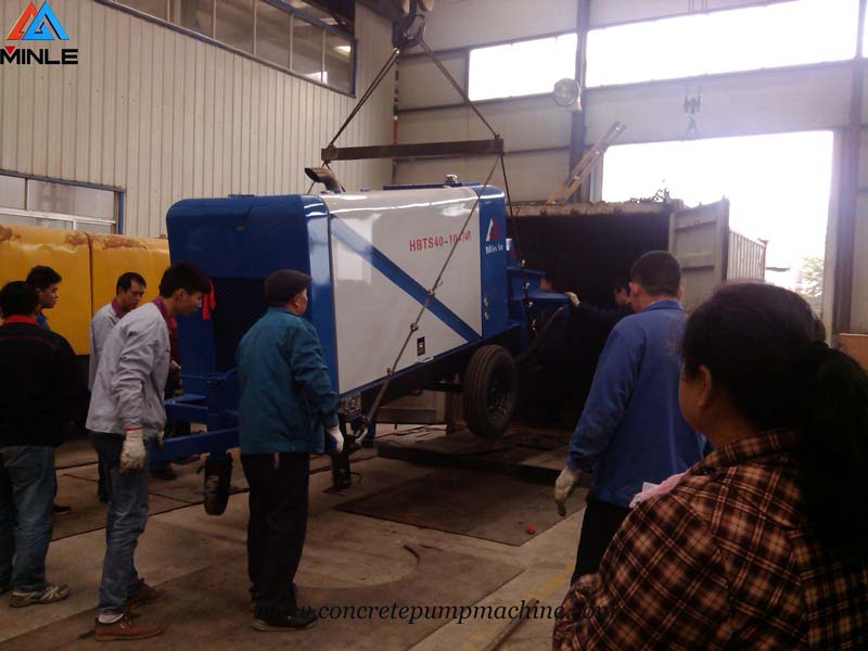 Diesel Concrete Pump Trailer Was Exported to Peru