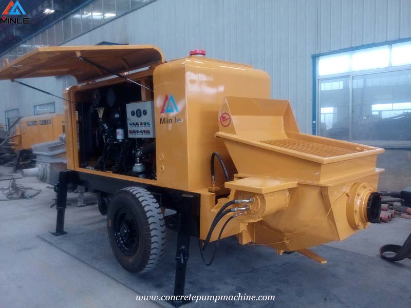 Diesel Concrete Pump Trailer was Exported to India